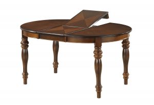 Лайфстайл-класический круглый,раскладной стол на резных ножках.Массив гевеи.