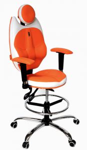 Подростковое кресло Trio orange and white ― Винкель мебель