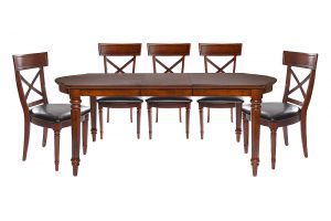 В обеденную группу Ханой входит стол и 6 стульев из массива акации,производства Вьетнам.