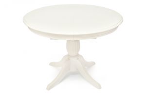 Леонардо-Классический белый раскладной обеденный стол.